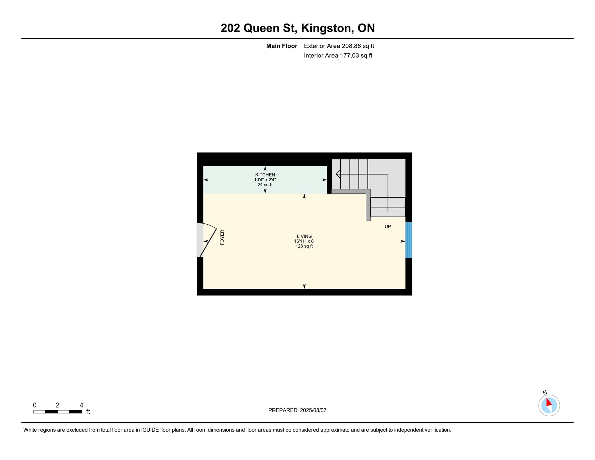 202 Queen Street Unit 1A-1-Bedroom, Floor plan 1 of 2