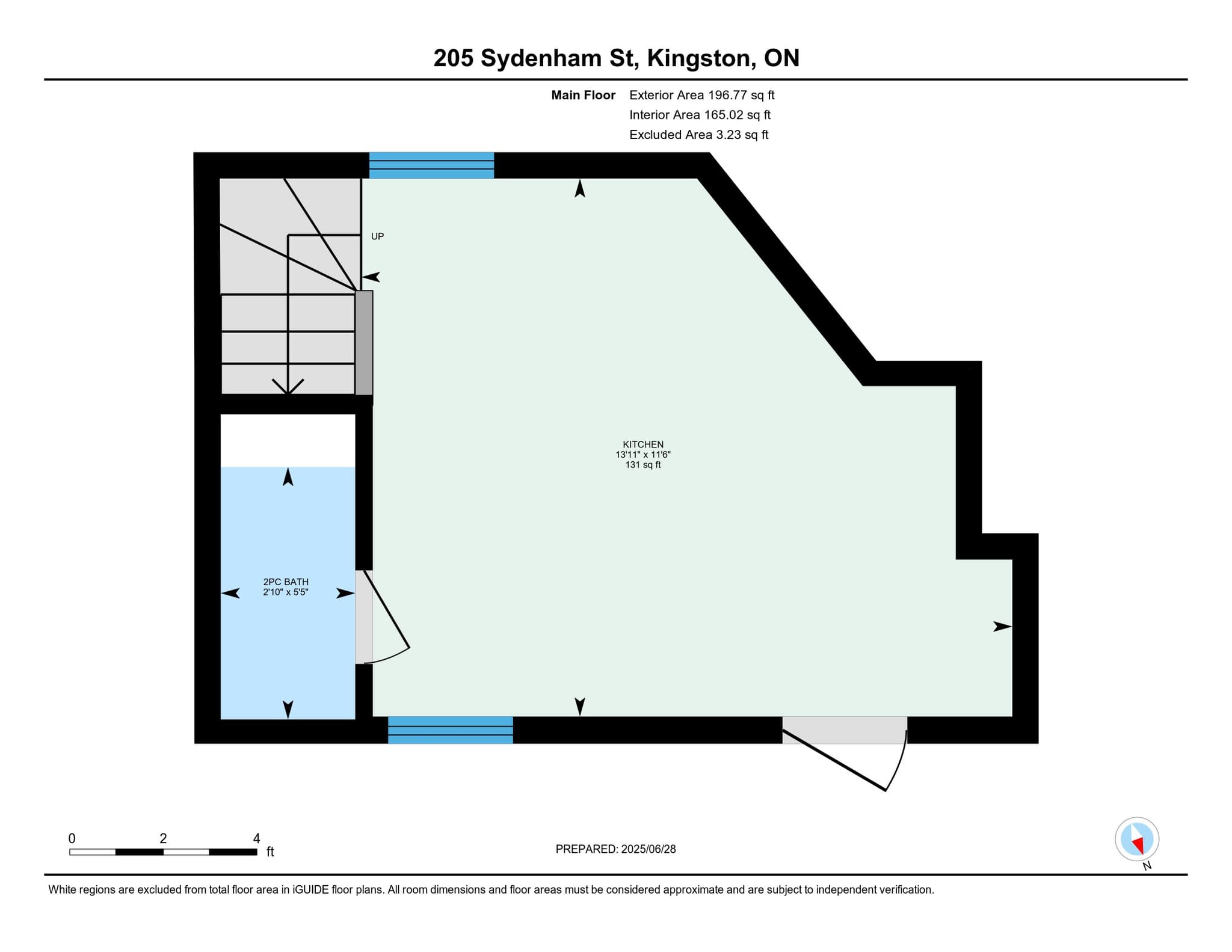 205 Sydenham Street Unit 1A-Bachelor, Floor plan 2 of 2