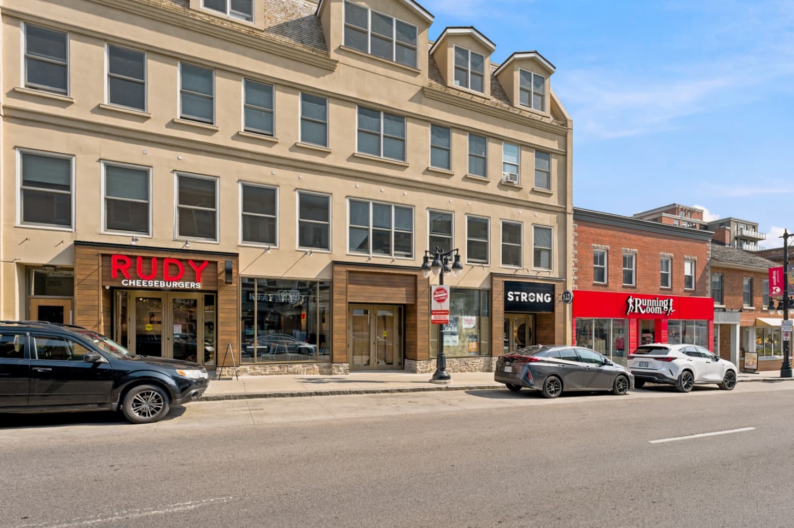 Storefronts on Princess Street, downtown Kingston